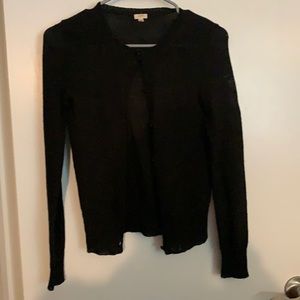 Black, wool, J Crew, XS cardigan